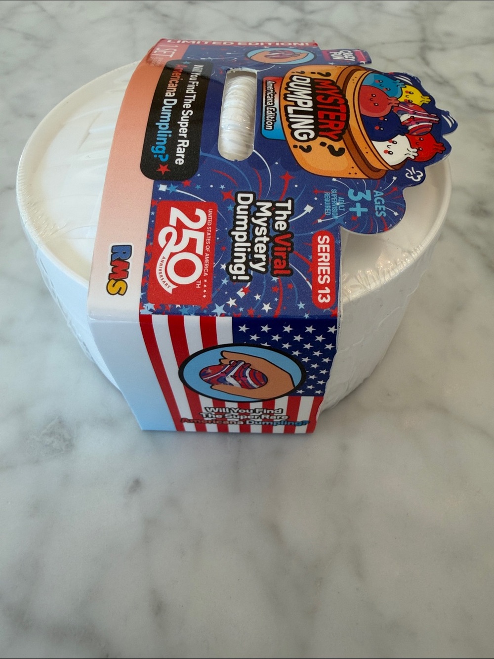 RMS LIMITED EDITION MYSTERY Dumpling Americana Edition Kids Surprise Toy - Picture 2 of 5